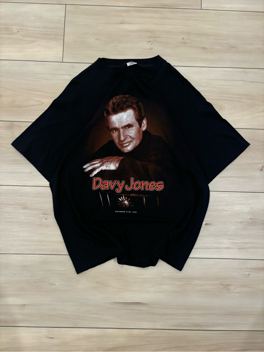 Vintage 1990s Davy Jones Rock Music retro concert men’s t-shirt